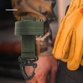 thumbnail image 5 of Guantes Hebilla Escalada al aire libre Cuerda Almacenamiento Campamento Senderismo Ejército Verde Verde, 5 of 5
