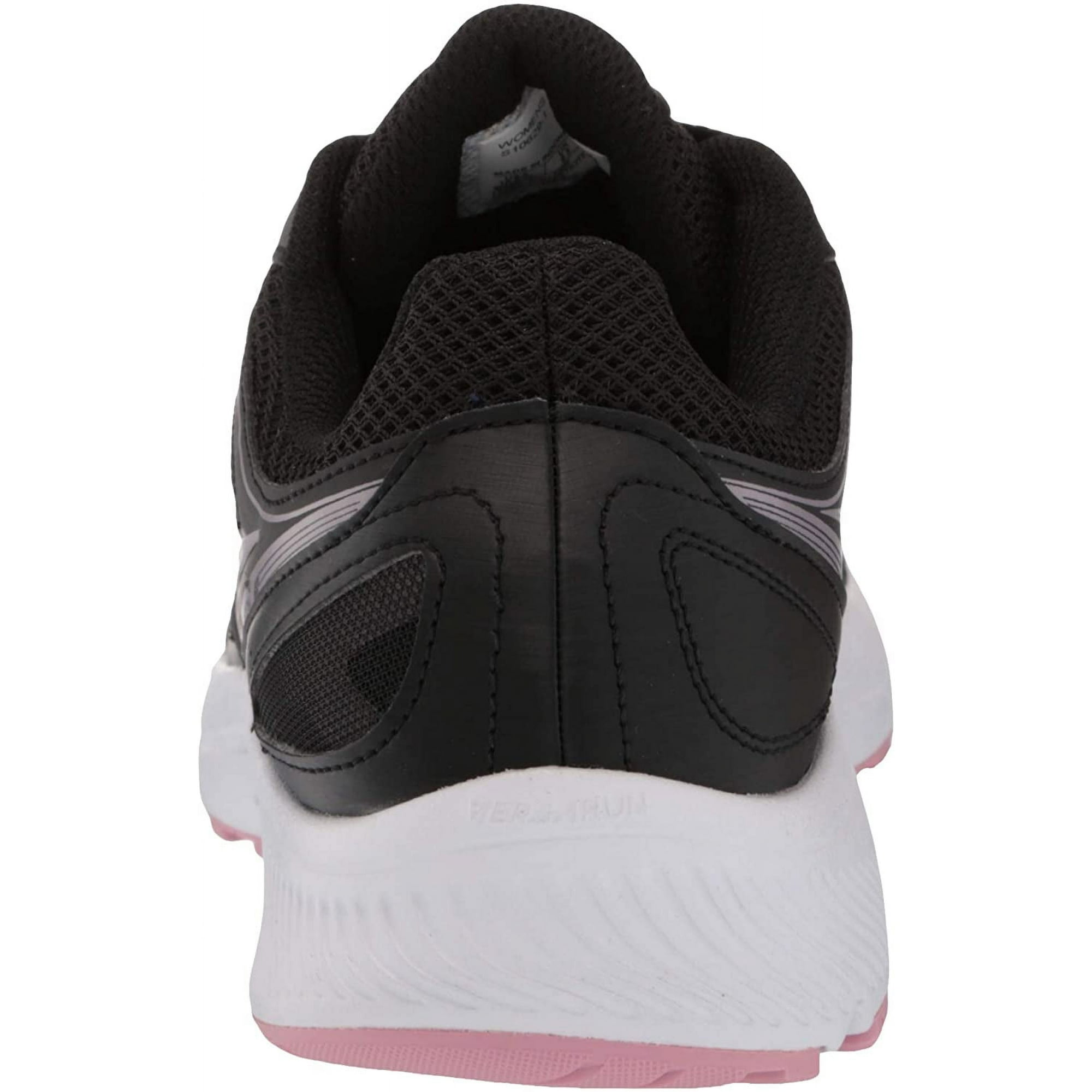 Saucony Women's Cohesion 14 Running Shoe, Black/Pink, Wide