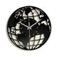 thumbnail image 3 of Reloj de pared con diseño de mapa del mundo acrílico, color negro, decorativo para el hogar. 30 centímetros, 3 of 9