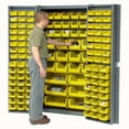 thumbnail image 6 of Global Industrial Bin Cabinet with 132 Yellow Bins, 38x24x72, Unassembled, 6 of 6