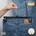 thumbnail image 5 of Hanger Central 50 Pack Black Plastic Pants And Skirt Hangers 12 inch, 5 of 8