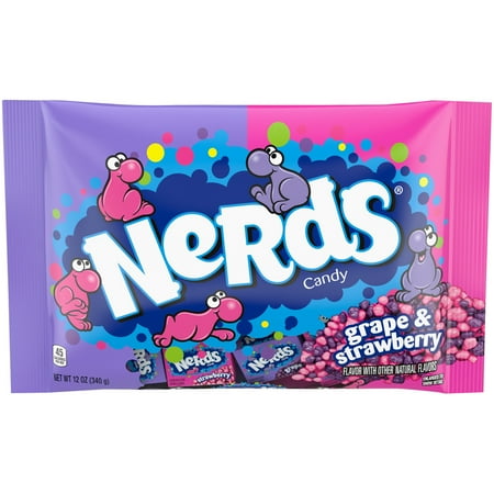 Nerds Grape and Strawberry Candy Laydown Bag, 12 oz