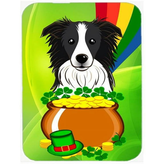 Carolines Treasures  Border Collie St. Patricks Day Mouse Pad