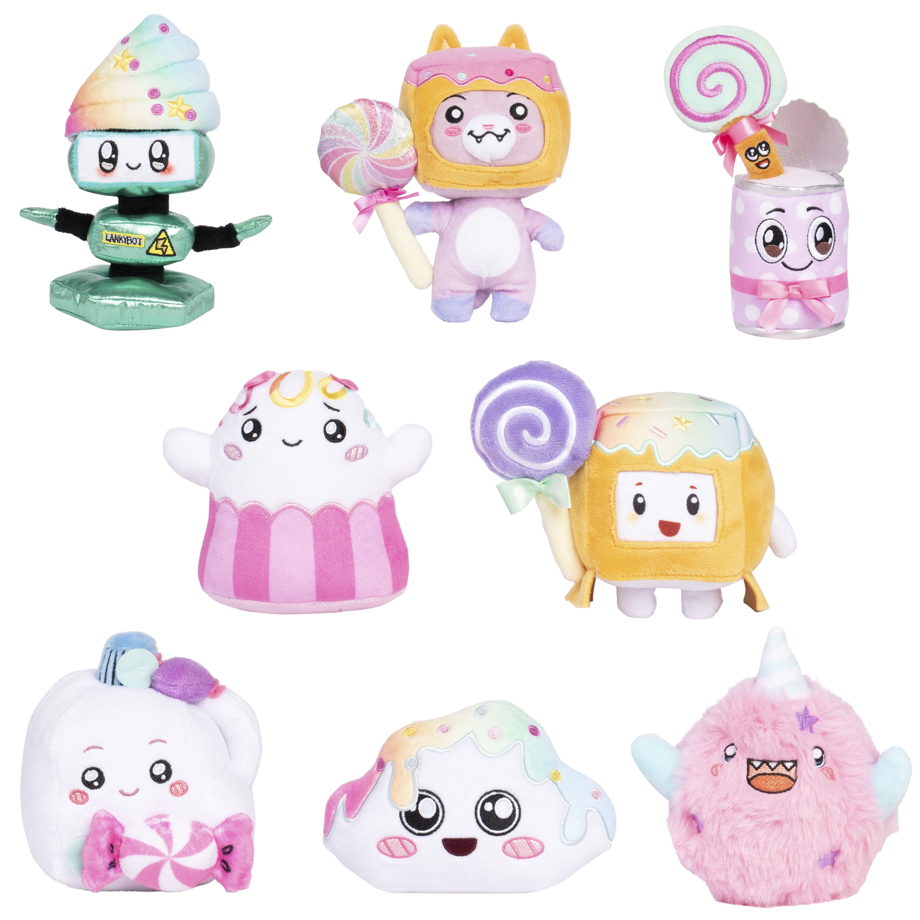 LankyBox Mystery Plush, Candy Collection, Collectible Blind Box Mini Plush, Officially Licensed LankyBox Merch