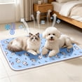 thumbnail image 4 of Dog Cooling Mat 2.0, 16" x 20" Thick & Durable Cooling Mat for Dogs, Waterproof Ice Silk Cooling Mat for Dogs & Cats, Portable & Washable Pet Cooling Blanket, Beds for Summer Washable & Non-Toxic, 4 of 5