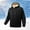 Black, variant on TIANZEN Men's Autumn And Winter Lined Thick Outdoor Sporty Casual Style Printed Hooded Jacket Outerwear Nylon Jacket Men Mens Coat Winter Jacket for Men Tall