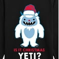 thumbnail image 3 of Instant Message - Is It Chrstmas Yeti - Kids Long Sleeve Tee, 3 of 6