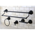 thumbnail image 5 of Kingston Brass BAK3963478SN Restoration 4-Piece Bathroom Hardware, Brushed Nickel, 5 of 7