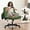 Green, variant on Nexthro Criss Cross Chair,Cross Legged Chair with Wheels and Arms,27" Wide Seat Office Desk Chair with Flipable Back Cushion,Mid Back Beige Swivel Chair for Home Office,Bedroom Vanity(Beige)