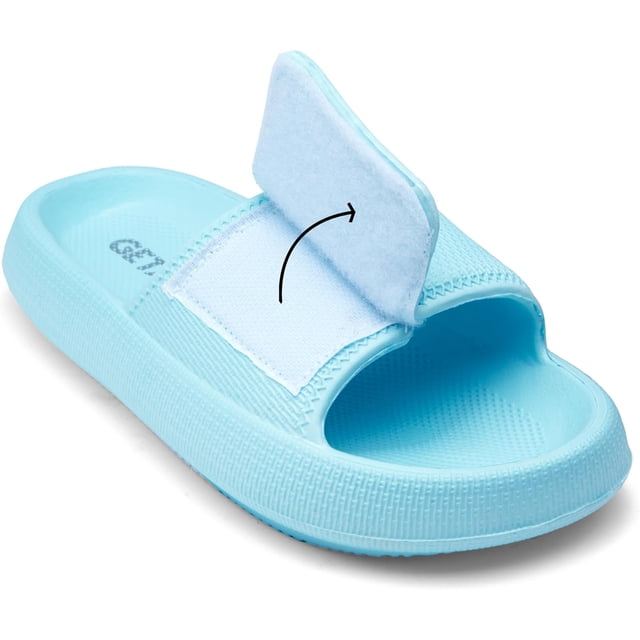 Getac CHANCLAS MUJER, SANDALIAS HOMBRE EVA con Plataforma 4 cm Gruesa Suela Antiderrapante PANTUNFLAS Unisex, Broche ajustable Secado rápido Cómodas,Menta