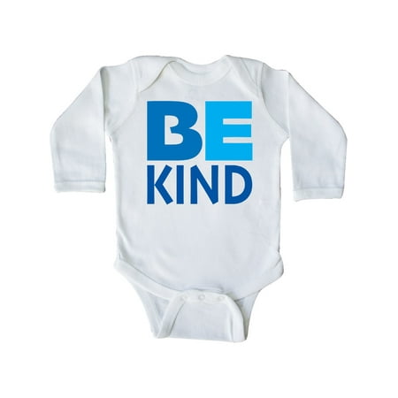 

Inktastic Be Kind Logo in Blue Gift Baby Boy or Baby Girl Long Sleeve Bodysuit
