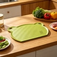 thumbnail image 6 of Miwamany Double Sided Plastic Cutting Board, Non Slip Thick Chopping Board for Meat and Vegetables, Dishwasher Safe TPU Kitchen Cutting Board with Leakage Groove (13x10.6in), 6 of 7