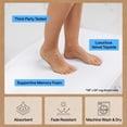 thumbnail image 6 of Memory Foam Bath Rug for Bathroom Floor, 30x18 White, Machine Washable by GORILLA GRIP, 6 of 10