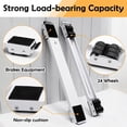 thumbnail image 3 of Extendable Furniture Appliances Rollers, Mover Tools with 24 Roller & Brake Equipment for Heavy Washing Dryer Machine Refrigerator for Mobile Wheels Strong Base Stand Hold Up to 660 lb White, 3 of 7