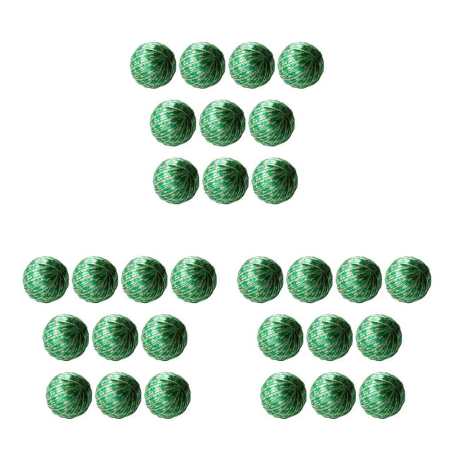 Kearding 10 Uds. De bolas para el Día de San Patricio, tréboles decorativos, bola envuelta en tela, cuenco para Festival, celebración multiusos de Type1 NO1 Kearding CBP572327