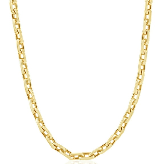 Pompeii Men's 14k Gold (39gram) or Platinum (73gram) 5.5mm Link Chain Necklace 18" (,)
