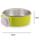 thumbnail image 2 of Cuenco para perros con forma de jaula, de acero inoxidable, extraíble, para agua y comida, para jaulas y gallineros, 2 of 5