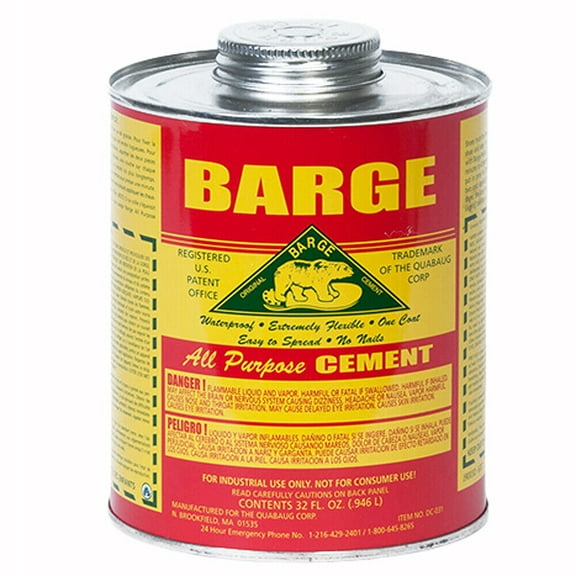 Weaver Leather Barge All Purpose Cement, Neutral Industrial Sealant, 32 fl oz