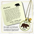 thumbnail image 2 of Mama Bear Gutsy Goodness Bronze Necklace Pendant New Mom Handmade Jewelry Gift, 2 of 8