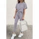 thumbnail image 4 of Conjunto de Chándal PRETTYGARDEN 2025 de Dos Piezas para Mujer Gris Talla L, 4 of 6