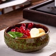 thumbnail image 4 of Lotus Bowl Planter, Lotus Bowls for Planting in Water Indoors, Bonsai Bowl Lotus Flower Seeds, Ceramic Planters for Indoor Plants, Applicable to Hydroponic Plant(Kiln Turning Blue,1PC), 4 of 5