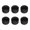 Black, variant on 6pcs Colorful Washable Silicone Cup Bottom Sheath Heat Resistant Protector Sleeve for Glass Water Bottle
