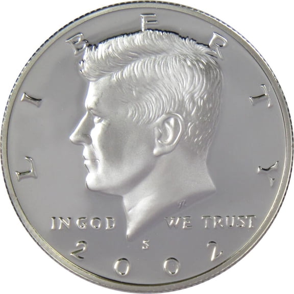 2002 S Kennedy Half Dollar Choice Proof 90% Silver 50c US Coin Collectible