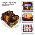 thumbnail image 3 of Thanksgiving Double Layered Insulated Refrigerated Lunch Bag with Two Compartments - Large Capacity Hand-Carry Meal Bag, 7.1x11.4x16.1 inches, 3 of 6
