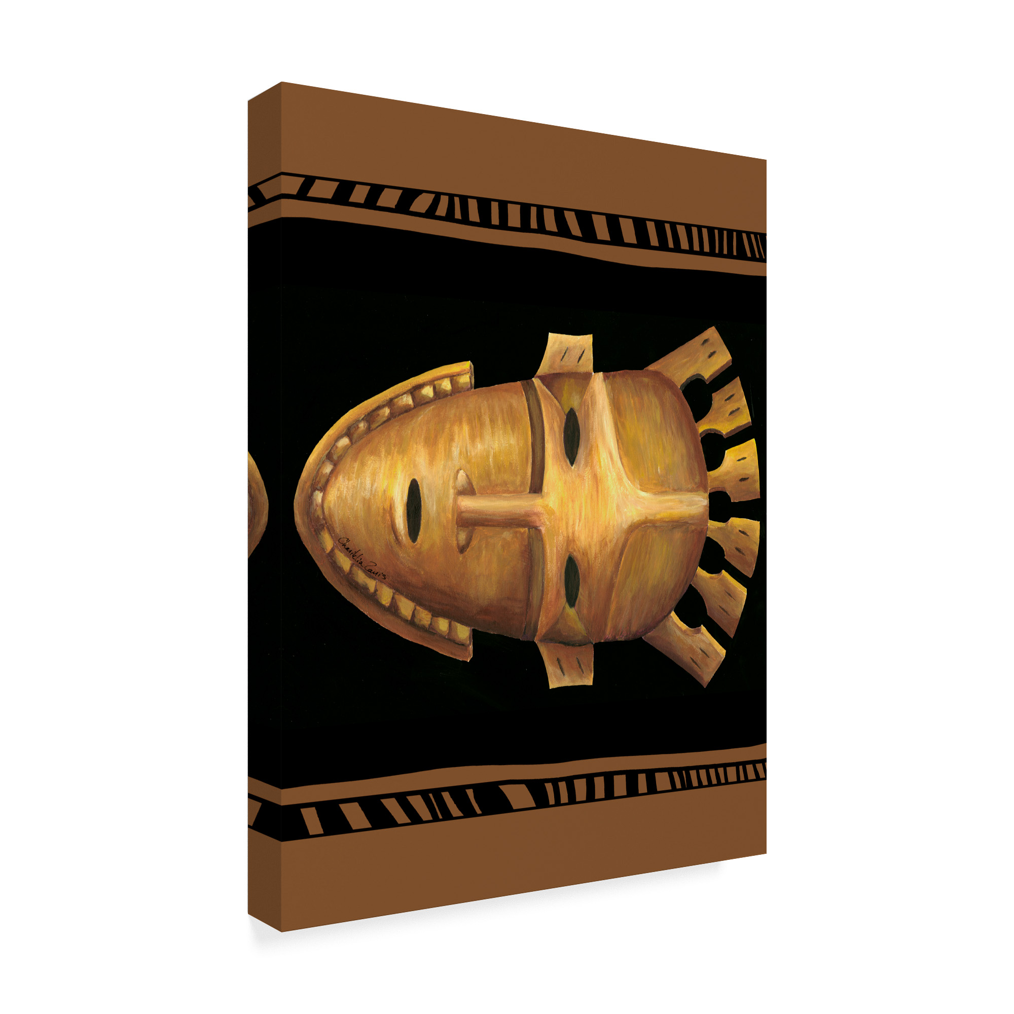 Trademark Fine Art 'African Mask III' Canvas Art by Chariklia Zarris