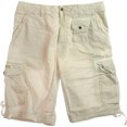 thumbnail image 1 of Ecko Unltd. Pantalones cortos de carga casual Cabana Stripe para hombre, beige, 42, 1 of 1