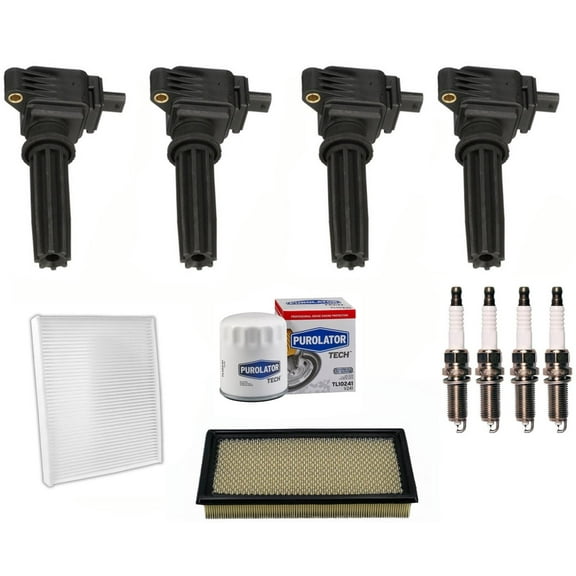 Direct Ignition Coil, Spark Plugs & Filters Fits 2012-2015 Ford Explorer 2.0L