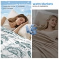 thumbnail image 2 of Boho Teal Green Floral Cooling Blanket,Lightweight Breathable Summer Throw Blanket with Double Sided Cold Effect,Vintage Farmhouse Paisley Leaf Picnic Blankets Bed Sheet for Hot Sleepers 60"x80", 2 of 8