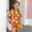 Orange, variant on Cethrio Girls Summer Outfit Sets 2 Piece, Crew Neck Casual Short Sleeve Kids' Clothing Sets Beige Size 10-12