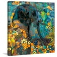 thumbnail image 2 of "Jaguar and Green Parrots" Painting Print on Wrapped Canvas, 2 of 5