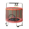 thumbnail image 2 of Trampoline pour Enfants Intérieur Extérieur Petit Jouet de Mise en Forme Filet de Sécurité Anneaux de Basketball Balançoire Garçons Filles, 2 of 7
