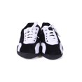 thumbnail image 2 of Happy Feet Sneaker All Around Slippers - Black and White - Medium, 2 of 4