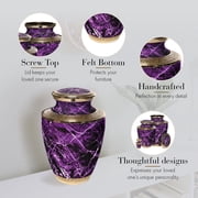 Marble Elegance Purple Urns for Cremation Ashes Large Urn XL or Small Keepsake Urns for Adult Cremation Ashes & Urns for Human Ashes for Home or Burial Cremation Urns Extra Large