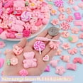 thumbnail image 2 of MEC 100Pcs Frosted Pink Slime Charms Assorted Cute Decoden Embellishments,Kawaii Slime Accessories,Candy Heart Bear Bulk Flatback Resin Charm for Phone Junk Cases,Scrapbooking Crafting&DIY Decoration, 2 of 14