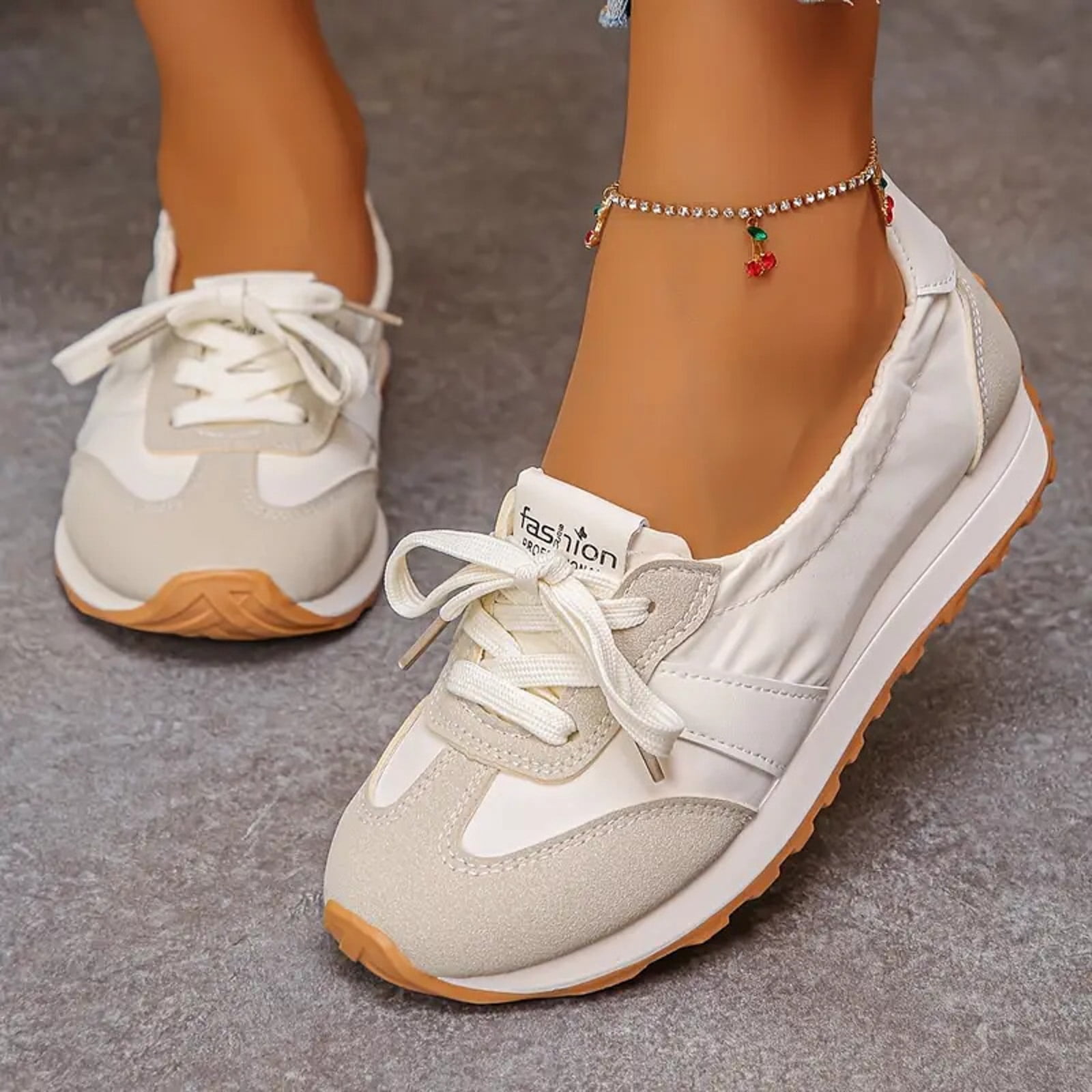 Womens Casual Fashion Sneakers Comfort Trendy Elastic Slip on Walking Flats Non Slip Nursing Work Loafers