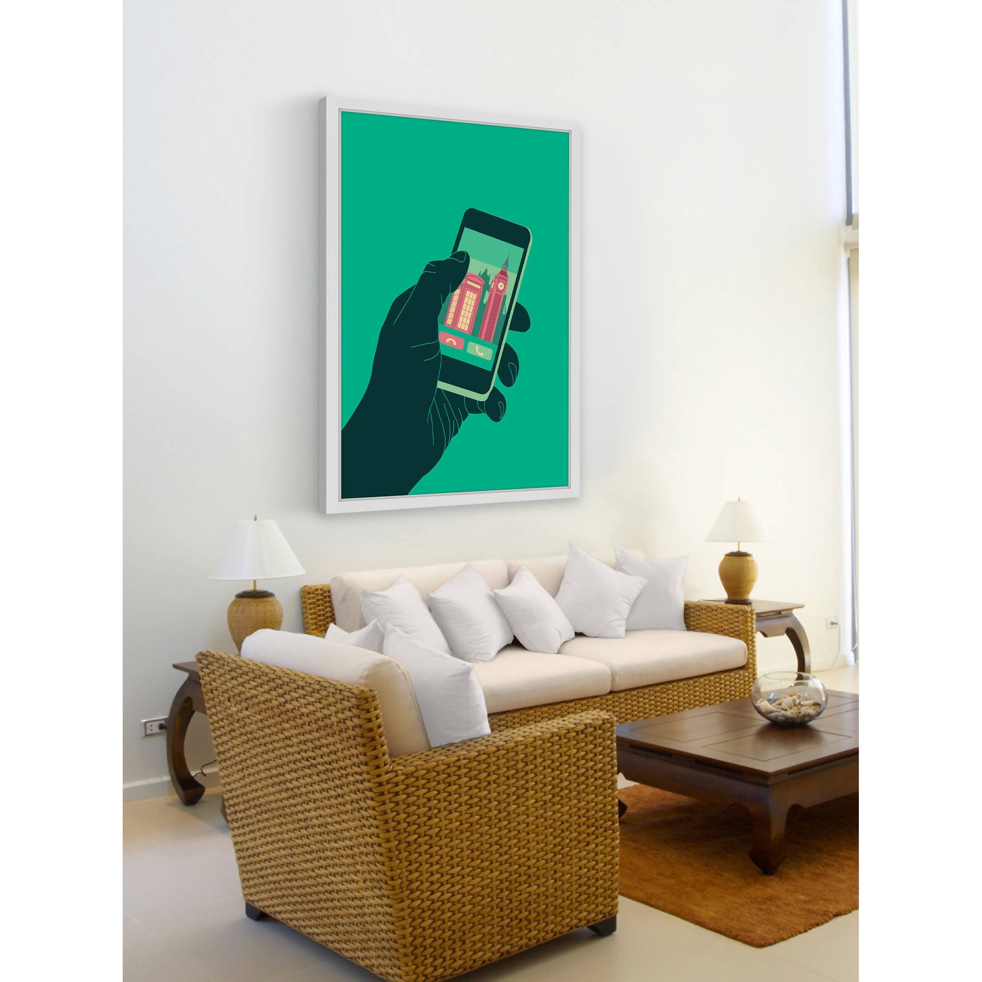 "London Calling" Framed Painting Print
