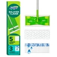 thumbnail image 2 of Swiffer Sweep and Mop 2-in-1 Dry + Wet Floor Mopping and Sweeping Kit (1 Sweeper, 5 Heavy Duty Dry Cloths, 3 Heavy Duty Wet Cloths), 2 of 12