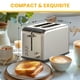 thumbnail image 2 of Toaster Simple Deluxe para 2 rebanadas y 6 niveles de dorado, color plateado, 2 of 7