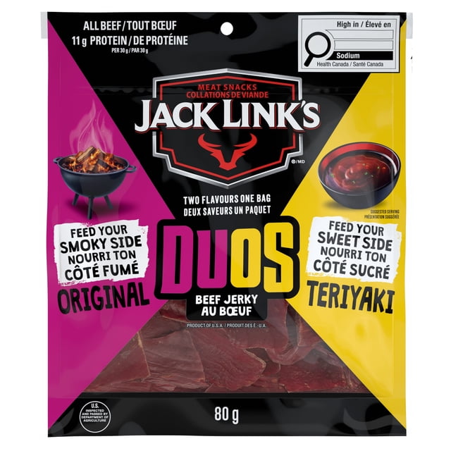 Jack Link’s Duos Original and Teriyaki Beef Jerky