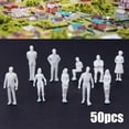thumbnail image 7 of CHENGSI 1:50 Scale Unpainted White Model Figures Pack of 50 Architecture Miniatures for Sand Table Making Scene Decoration Outdoor Landscape DIY Projects, 7 of 7