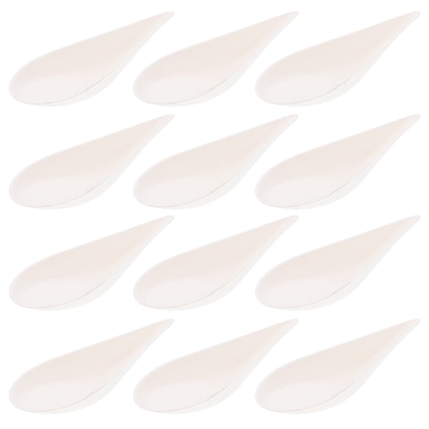 50pcs Placas de fruta desechables de 50 unids Placas de postre de forma degrancia degradables placas de aperitivos