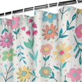 thumbnail image 3 of Pioneer Flower 84x72in Shower Curtain,Bathroom Decorative Shower Curtains Set with 12 Hooks,Modern Waterproof Washable Shower Curtain, 3 of 4