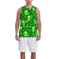 thumbnail image 4 of Gaeub St Patrick's Day2 Men's Mesh Basketball Jersey, Quick-Drying Sleeveless Top S-4XL, Loose Muscle Tank Top -Medium, 4 of 9