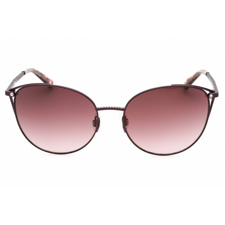 Bebe Women's Plum Metal Cat-Eye Sunglasses w/ Swarovski