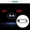 thumbnail image 3 of Kit de Ensamblaje de Luz de Etiqueta Trasera Unique Bargains Xenon Blanco LED Lámparas de Número Traseras para Nissan ABS 26510-8990E Negro 2 Pcs, 3 of 6