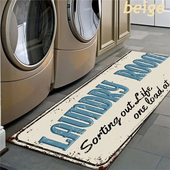 Non-slip floor mat Laundry room decorative Entrance door Self-service bathroom carpet 40x120cm